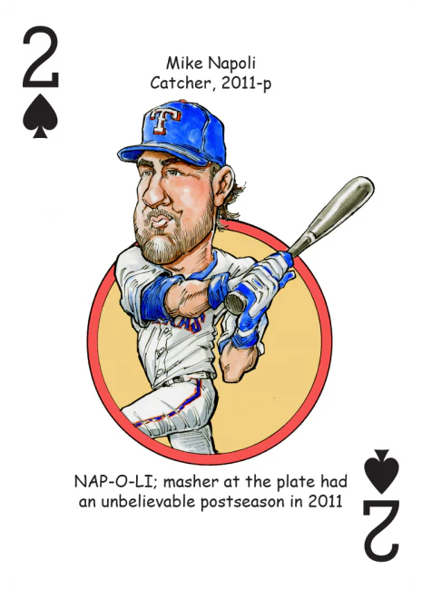 Texas Baseball Heroes Playing Cards