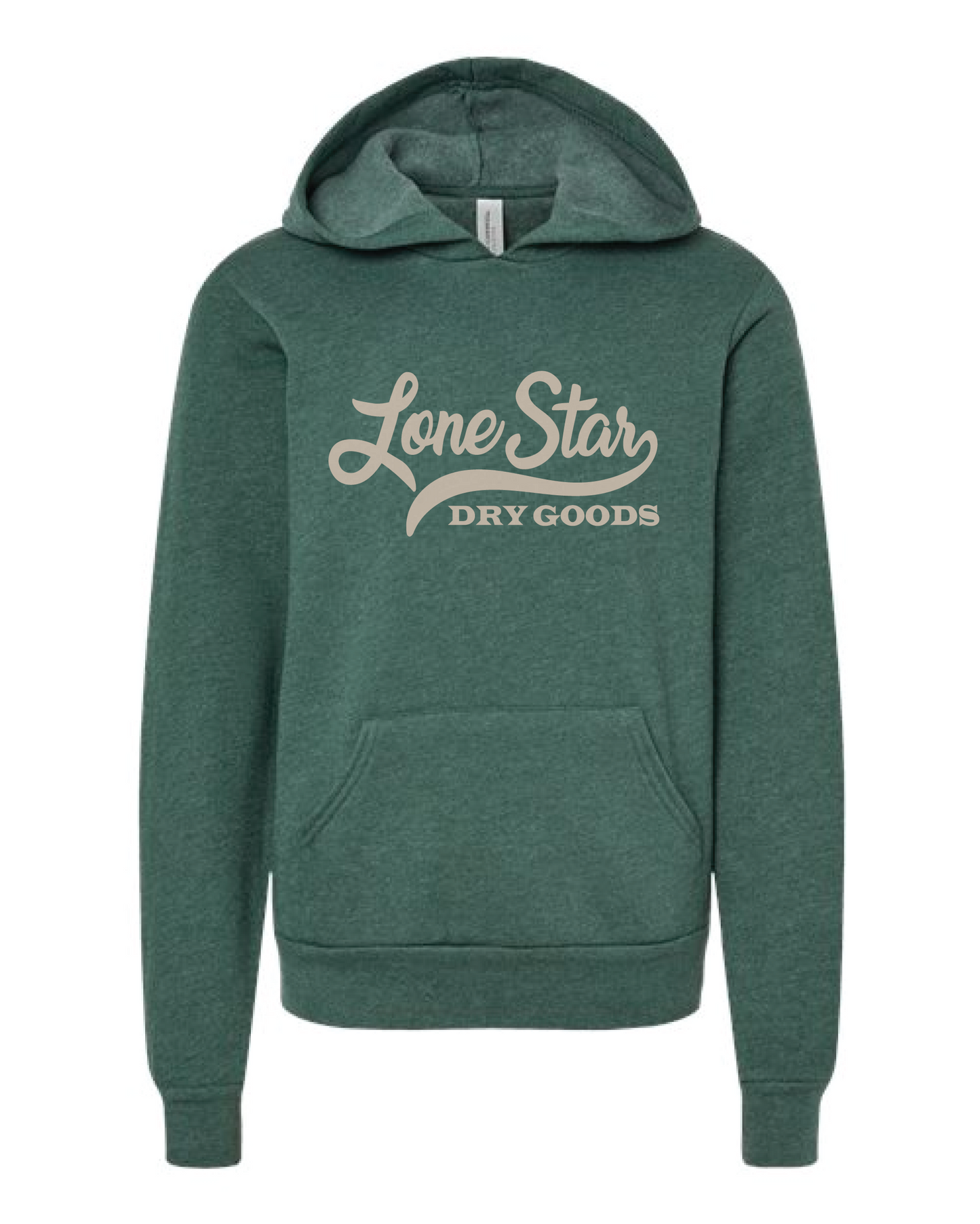 Youth Throwback Hoodie - Heather Forest