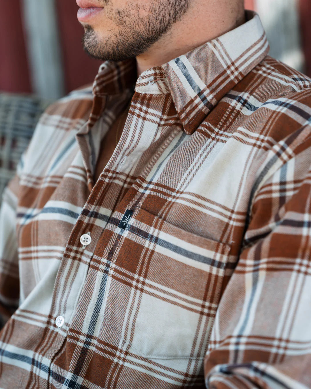 Texas Long Sleeve Flannel Shirt- Anderson