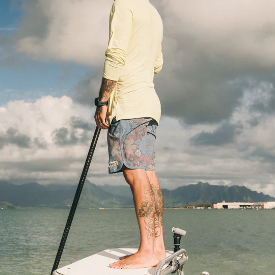 Bruja Boardshorts- Flower Power/ Blues