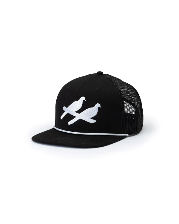 Logo Rope 6 Panel- Black