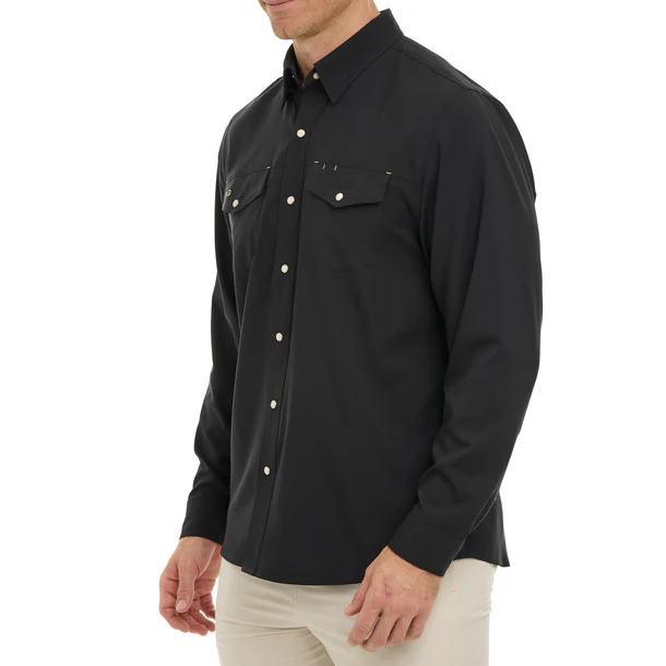 Stockyard Long Sleeve Shirt - Caviar