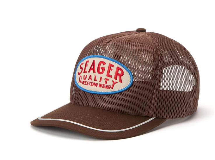 Old Town All Mesh Snapback Hat- Brown