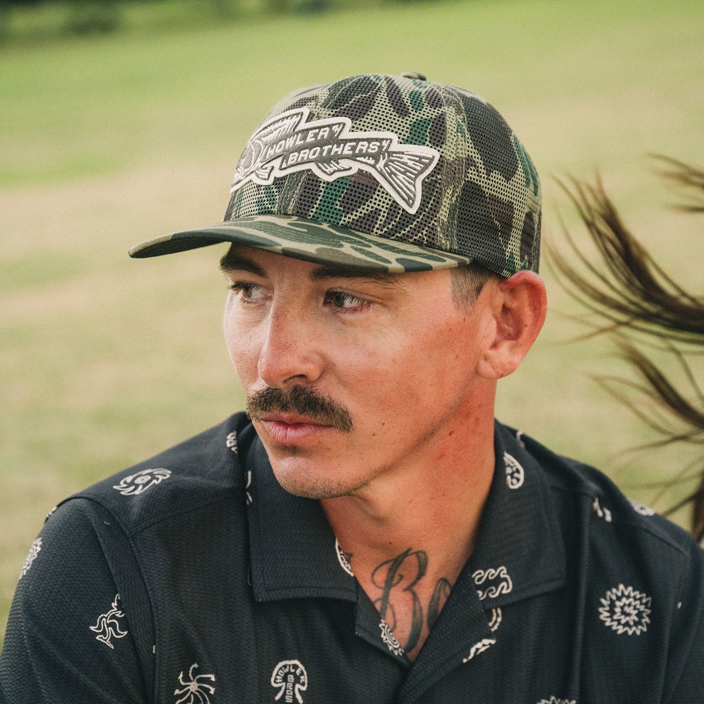 Trout Bolt Snapback- Camo
