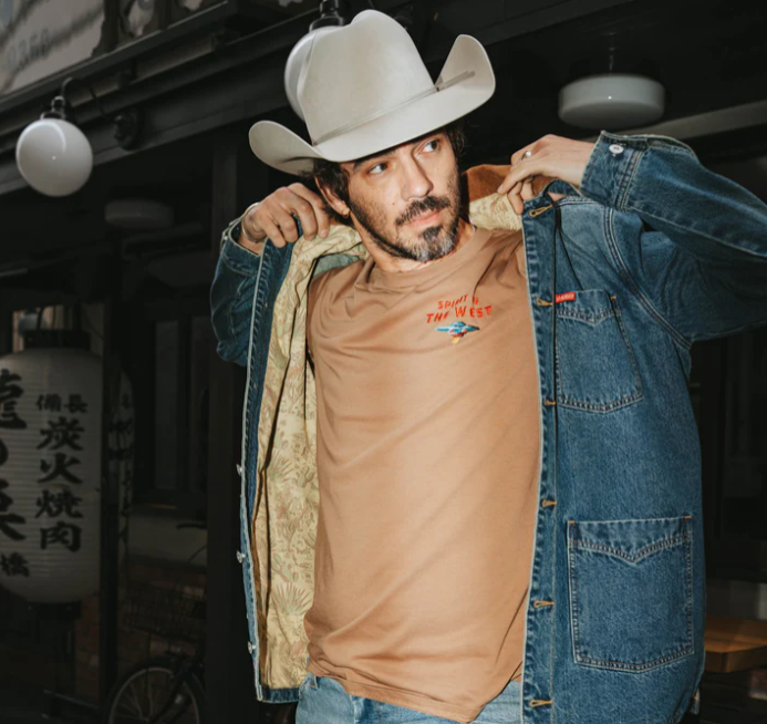 Danger Cowboy T-Shirt- Light Brown