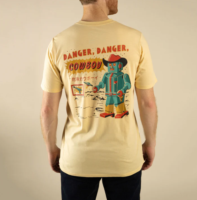 Danger Cowboy T-Shirt- Cream