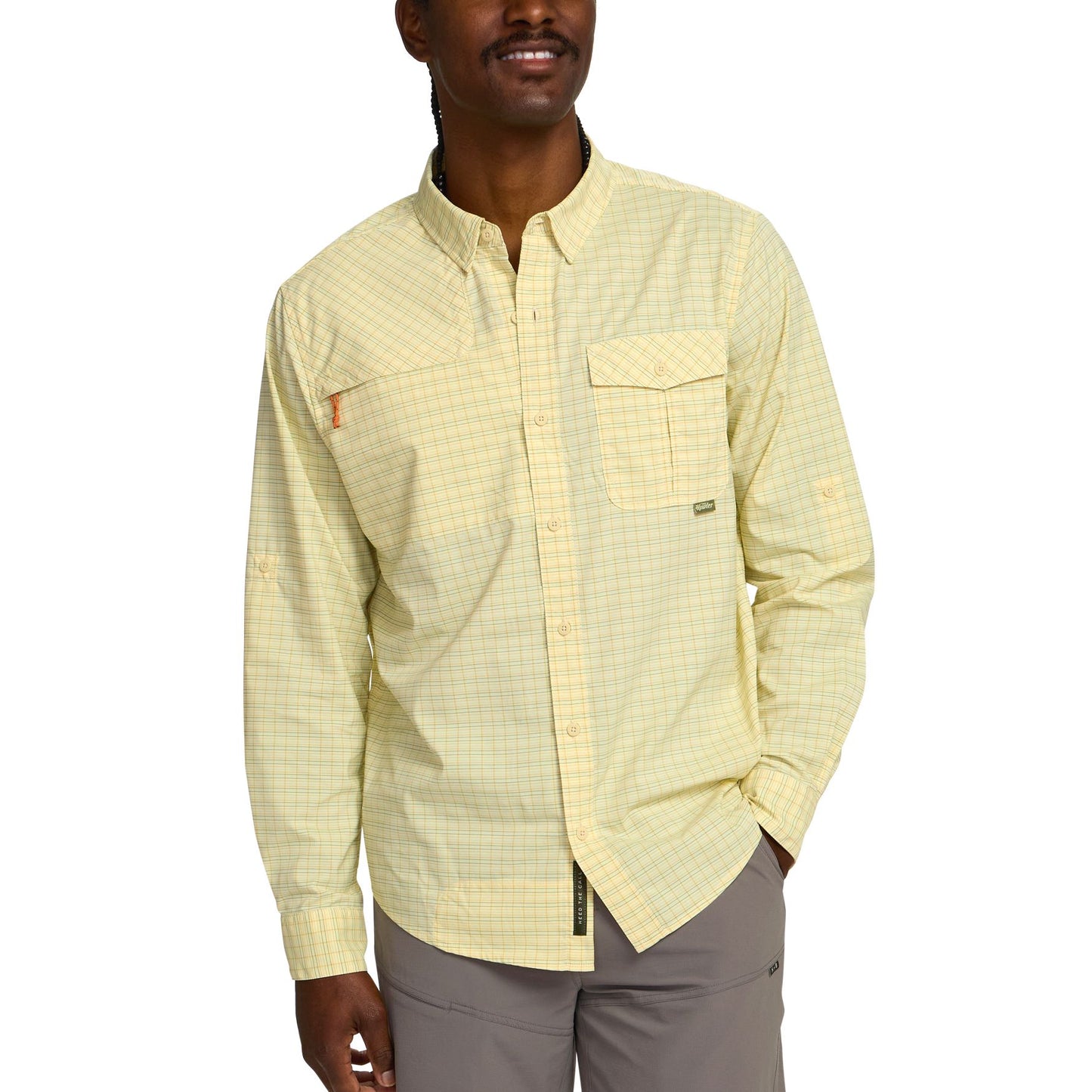 Matagorda Long Sleeve Shirt- Trader Plaid/Dawn
