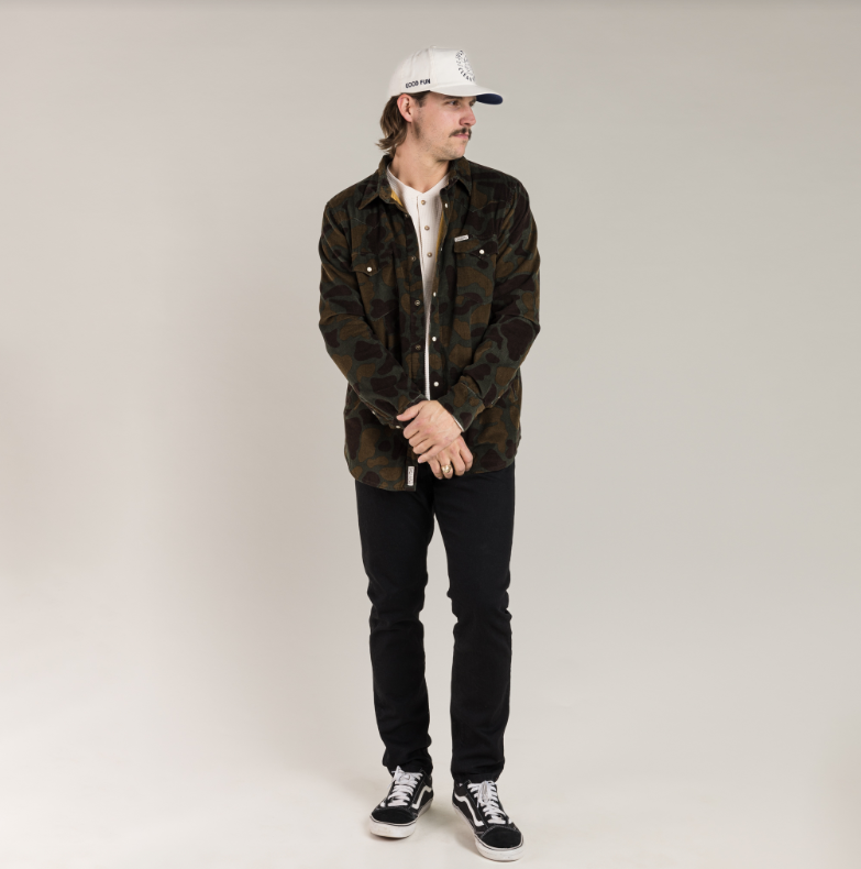 Desperado Shacket- Woodland Camo