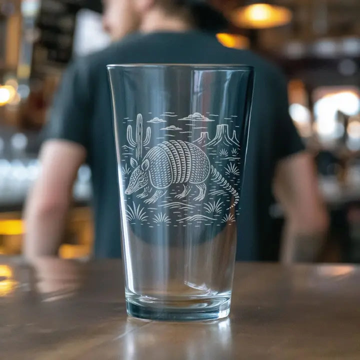 Armadillo Pint Glass