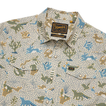 H Bar B Short Sleeve Snapshirt- Ecosistema/Sand