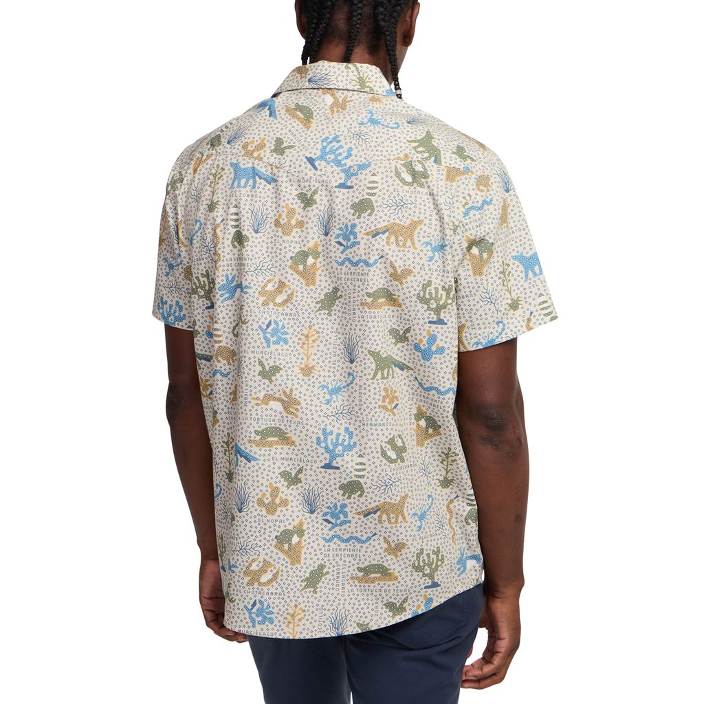 H Bar B Short Sleeve Snapshirt- Ecosistema/Sand