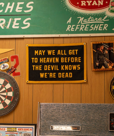 May We All Get To Heaven Camp Flag