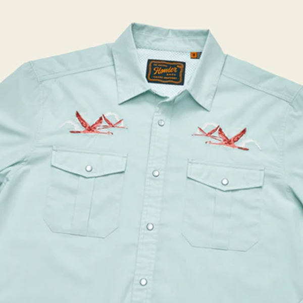 Gaucho Snapshirt- Flamingo Flight
