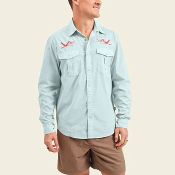 Gaucho Snapshirt- Flamingo Flight