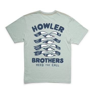 Flocka Seagulls Cotton T-Shirt- Puritan Grey