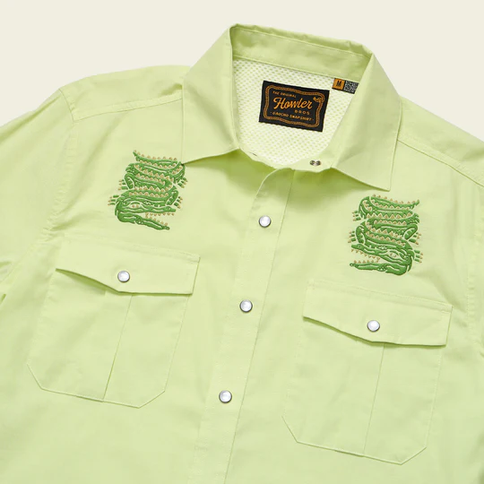 Gaucho Long Sleeve Snapshirt- Slithering Gators