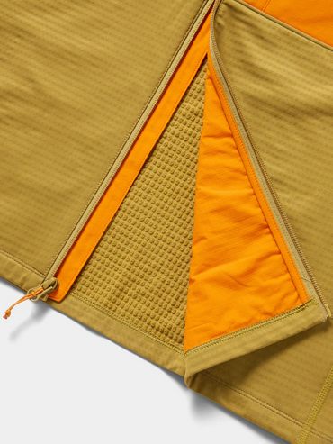 Lightweight Grid Tech Vests- Wheat/Blaze