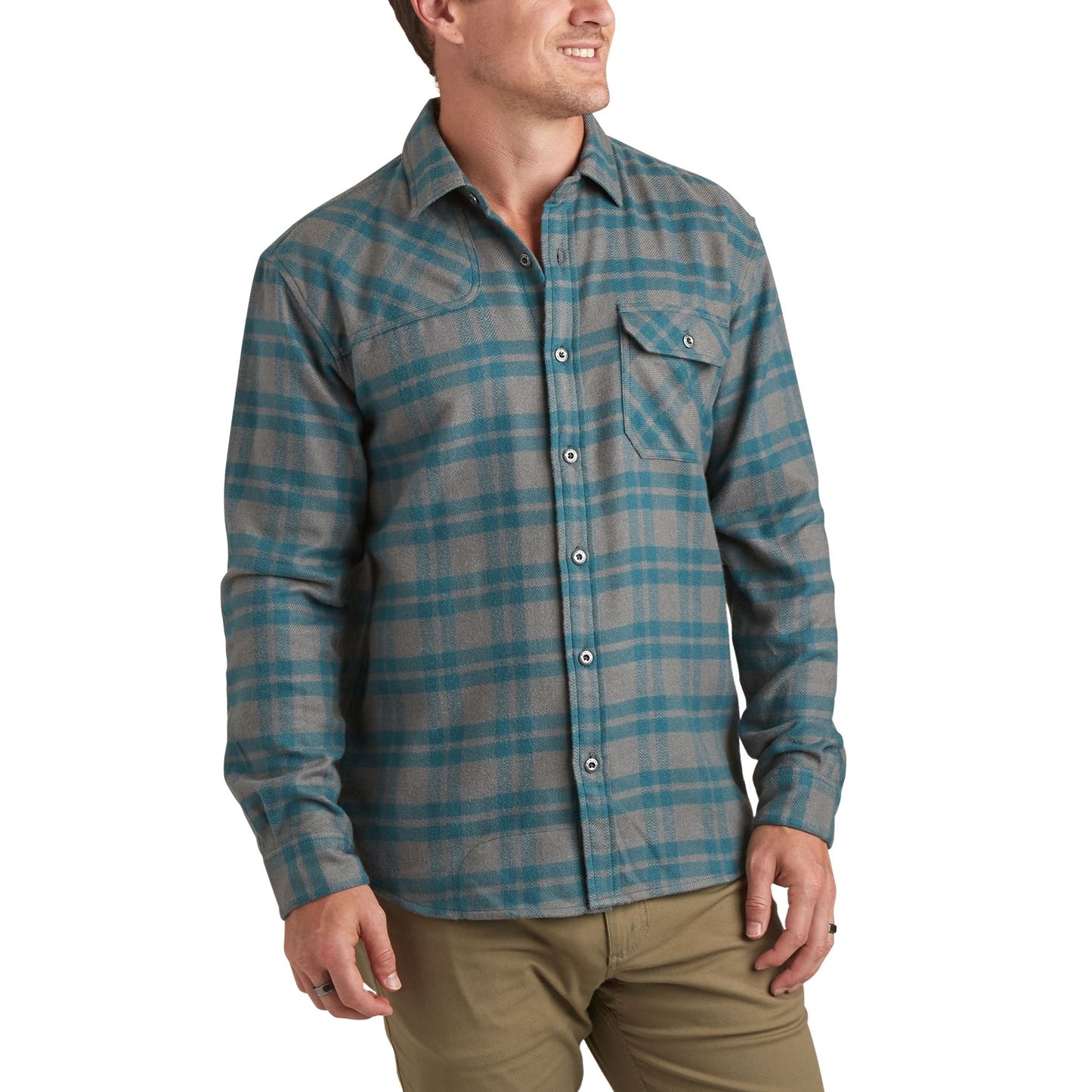 Harkers Flannel: Cohen Plaid- Dark Teal