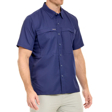 Explorer MicroFiber Short Sleeve Shirt - Indigo