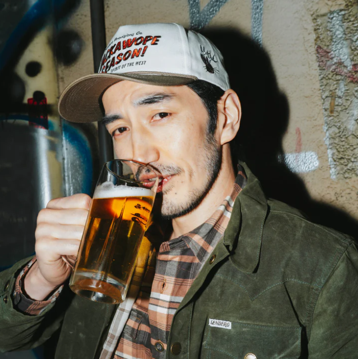 Jackawope Hat- Cream/Brown