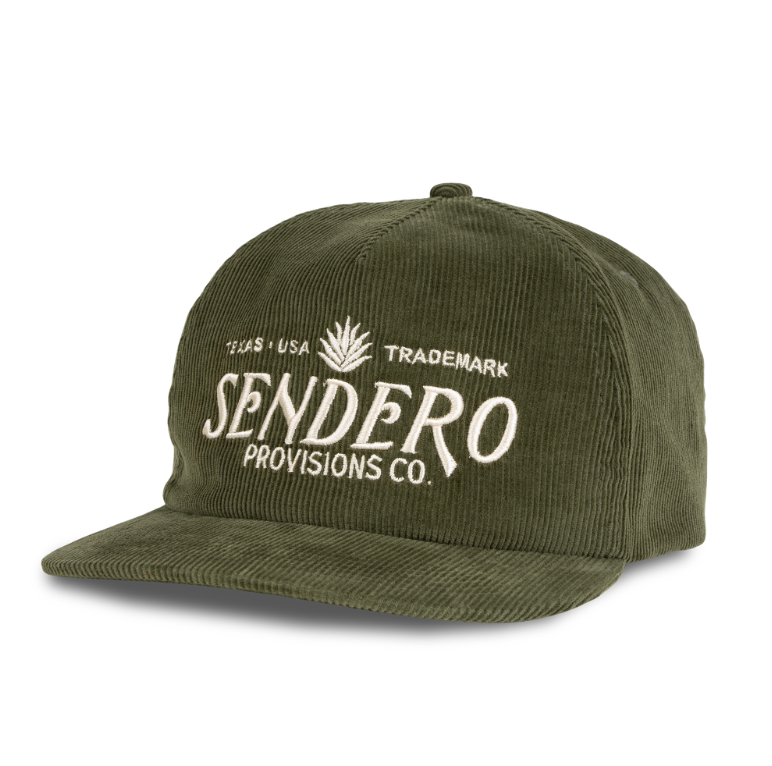 Sendero Logo Hat- Olive Corduroy
