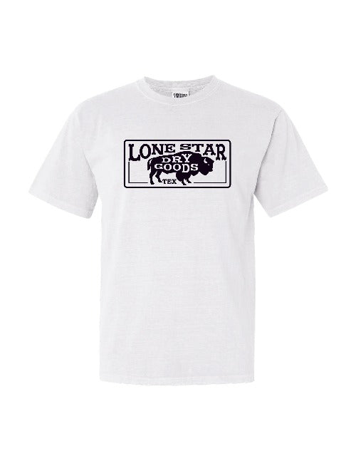 Buffalo Logo T-Shirt- White (Comfort Colors)