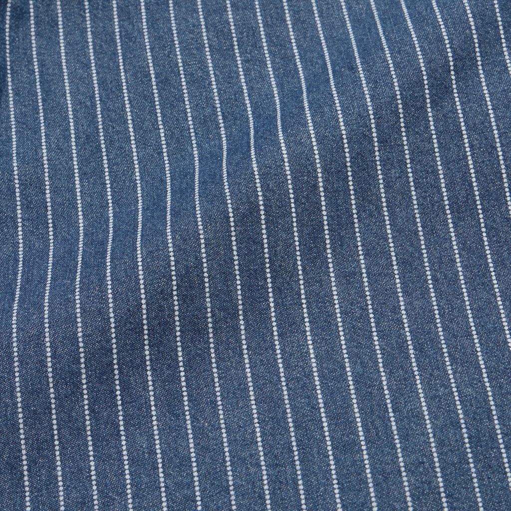 Dust Up Denim Snapshirt- Merle Stripe
