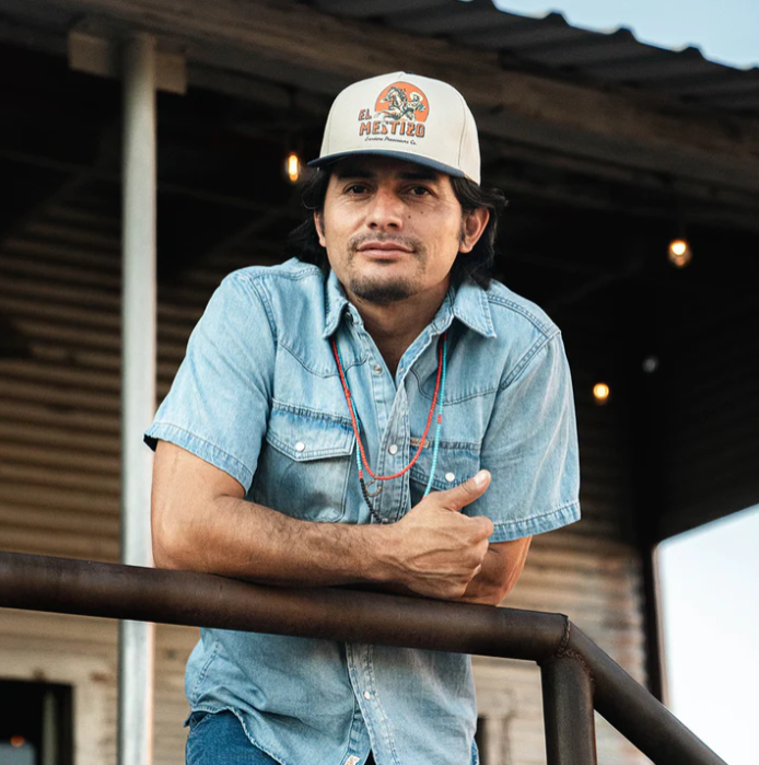 El Mestizo Hat- White/Navy