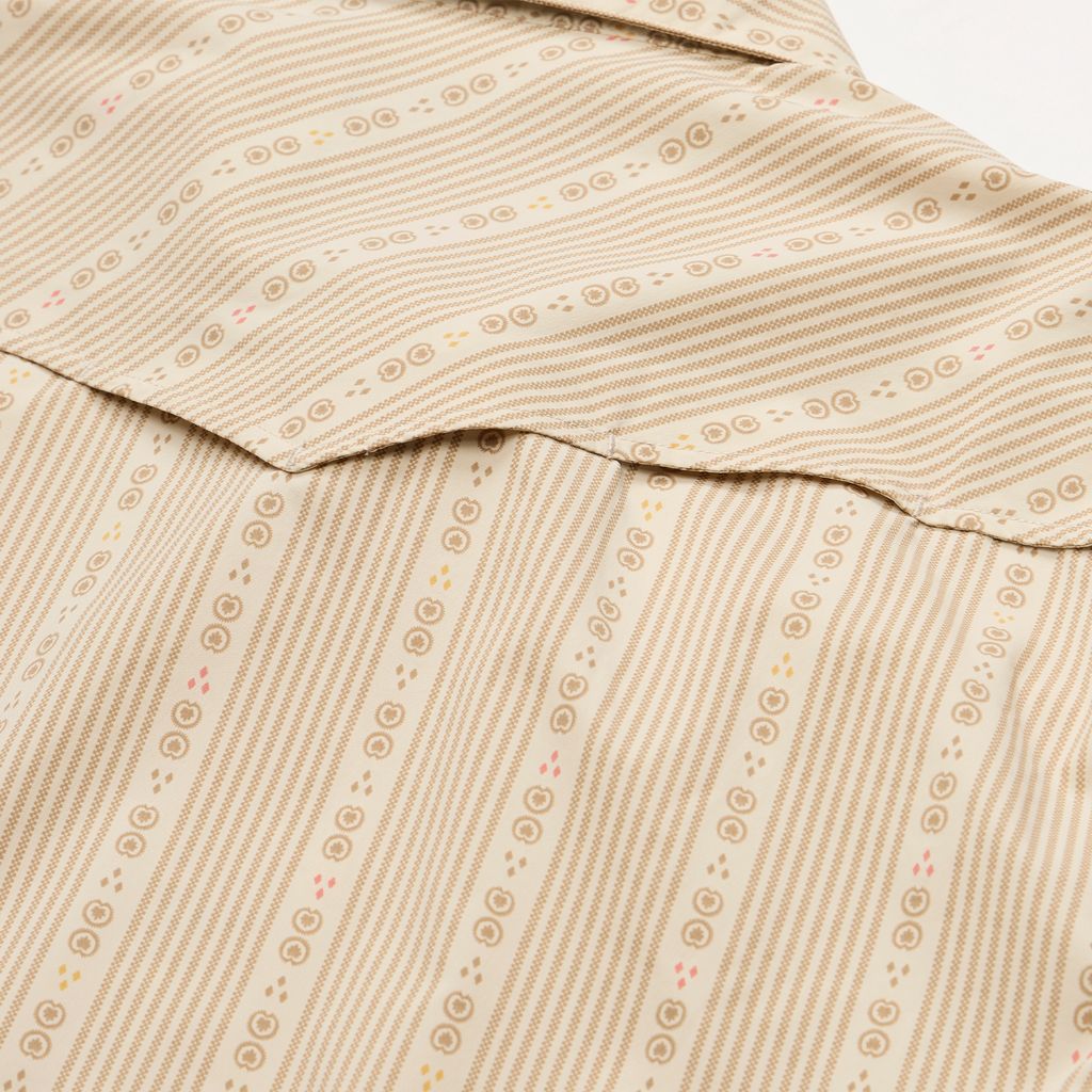 H Bar B Tech Long Sleeve Shirt- Mosquero Stripe/Brown Rice