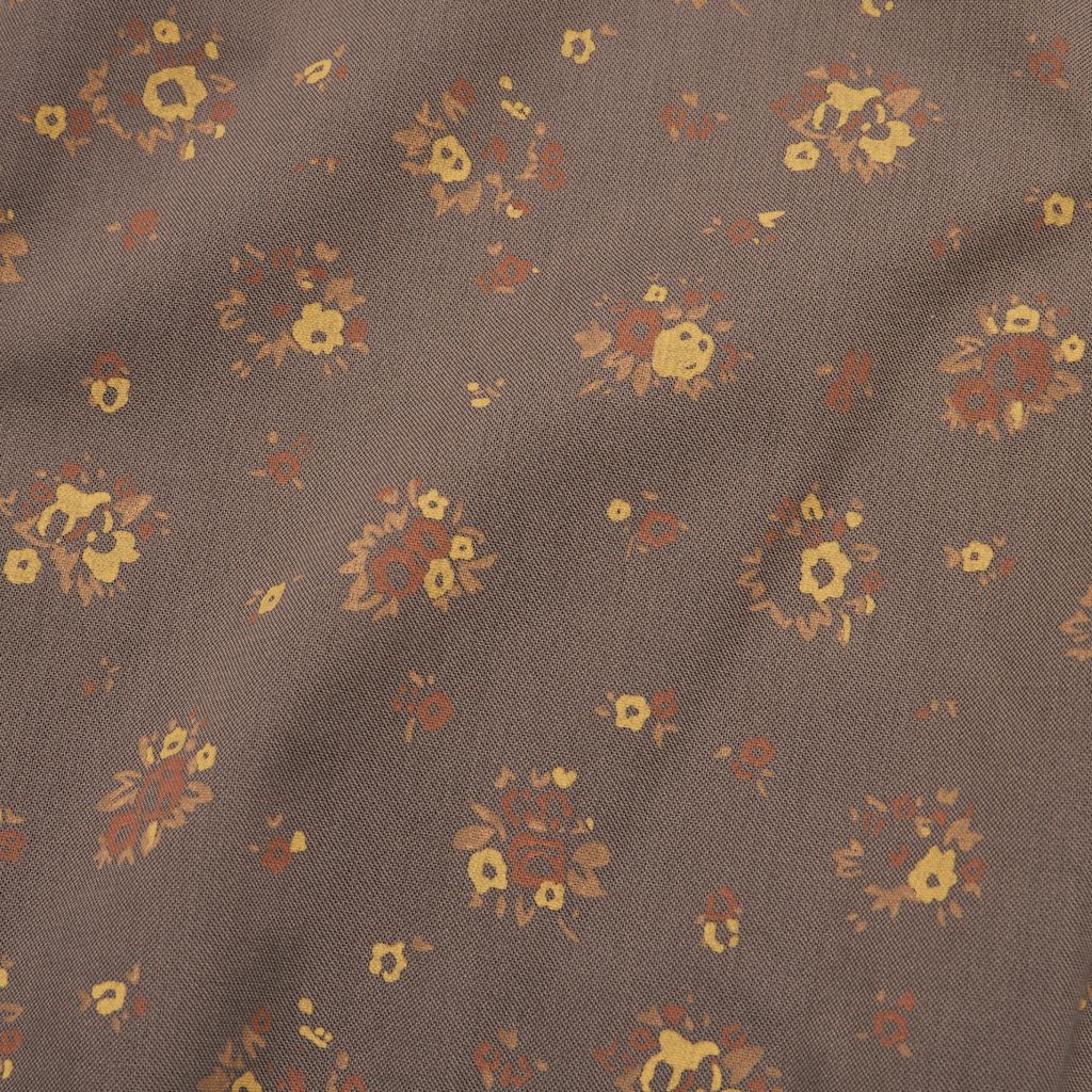 H Bar B Short Sleeve Snapshirt- Bouquets: Morel