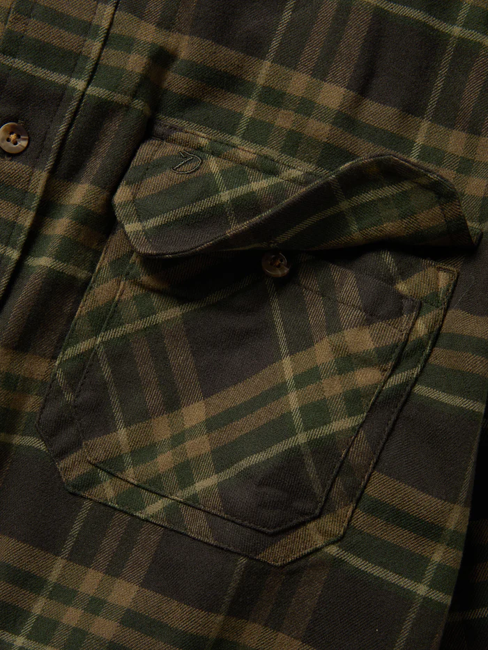 Campfire Flannel Shirt- Moss Plaid