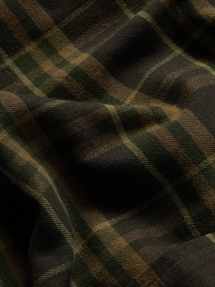 Campfire Flannel Shirt- Moss Plaid