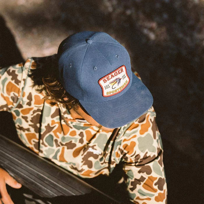 Sportsman Snapback- Navy