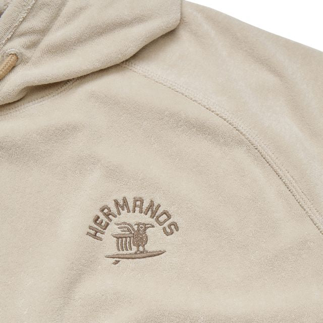 Surfbird Terrycloth Hoodie- Sand