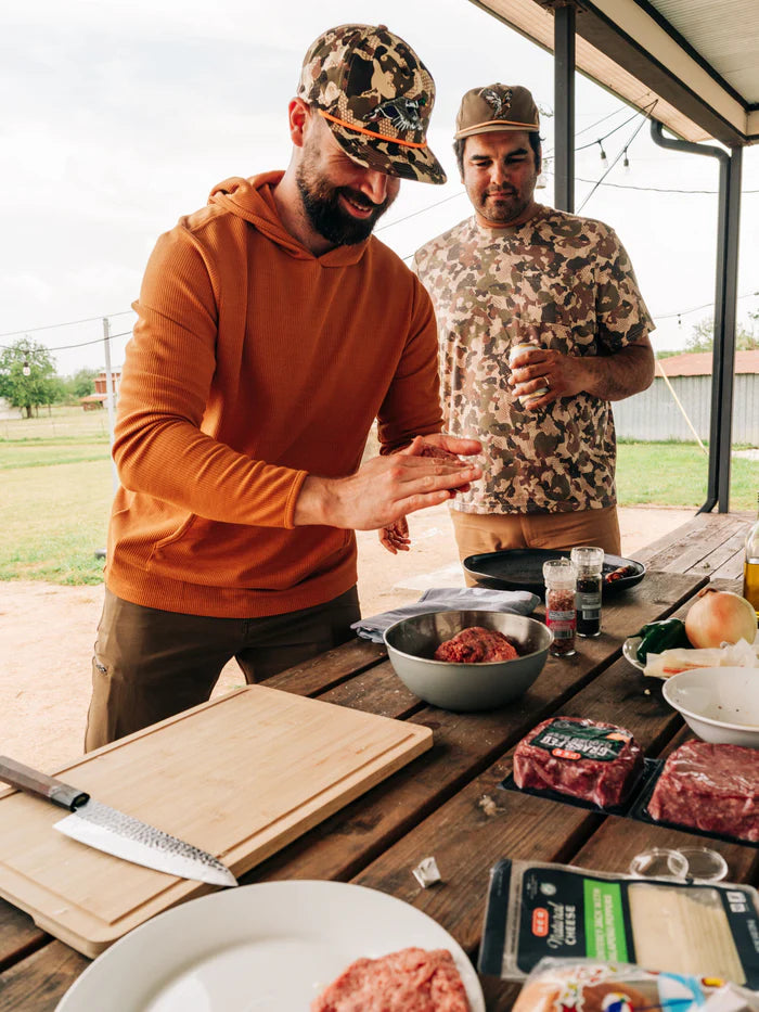 Drirelease Waffle Hoodie- Coastal Copper