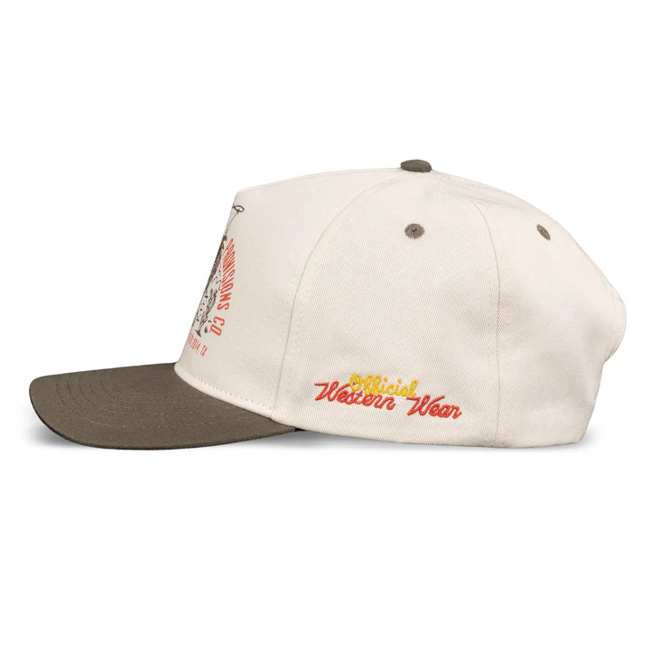 Official Western Hat- White/Brown