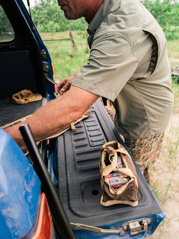 Small Canvas Ammo Tote- Wheat/Pin Oak