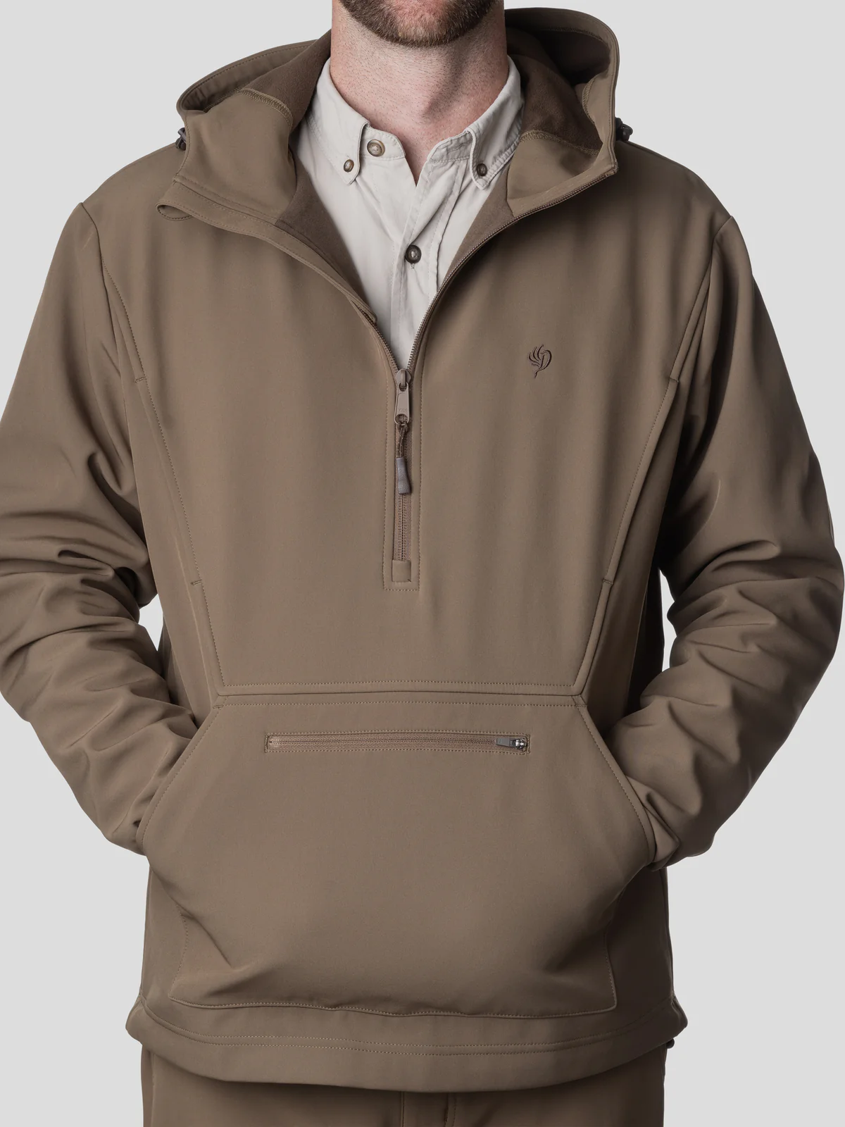 Contact Softshell Hoodie- Pin Oak