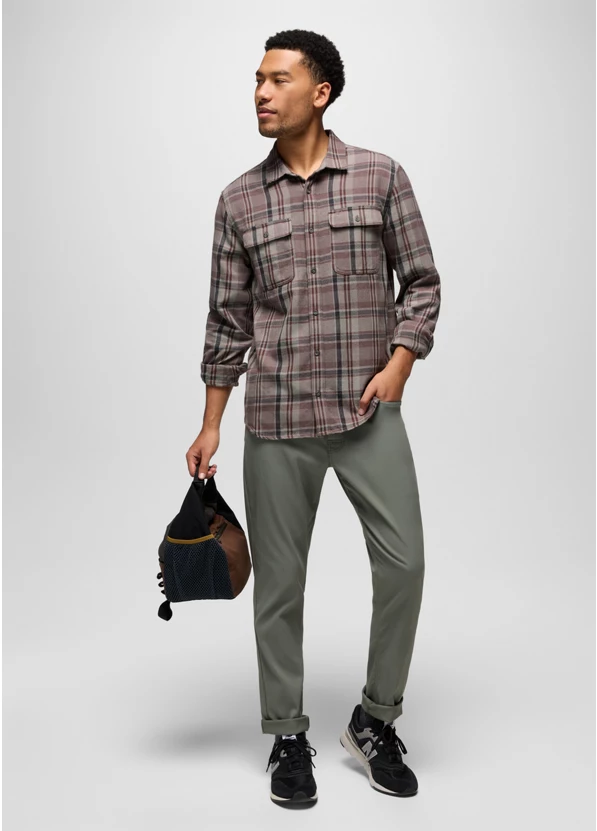 Westbrook Flannel Shirt- Quarry