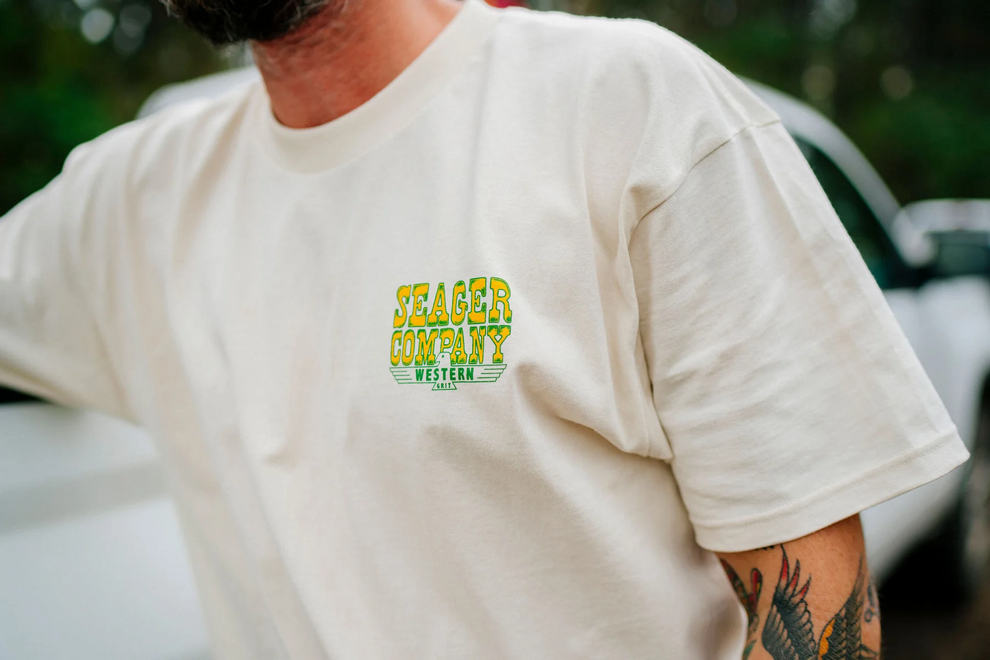 Rattler T-Shirt- Vintage White