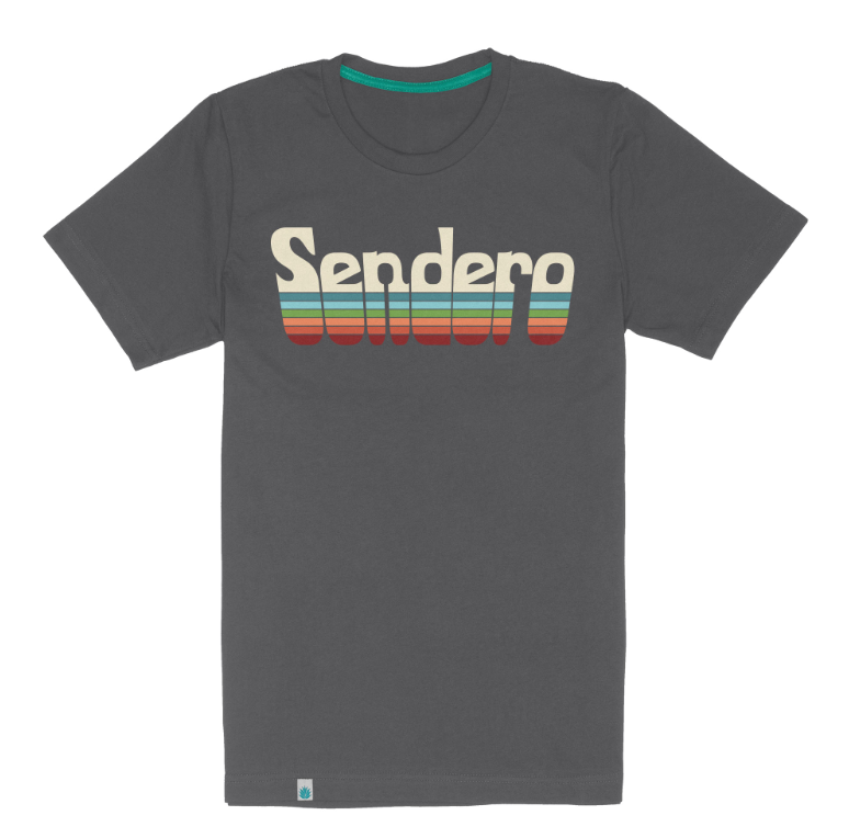 Retro Logo T-Shirt- Vintage Black/Spectrum