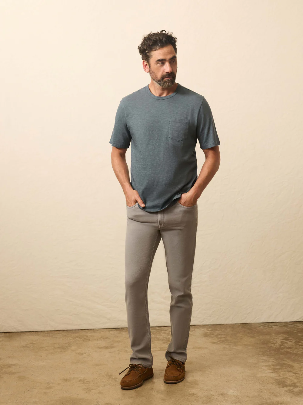 Sunwashed Pocket T-Shirt- Rough Waters