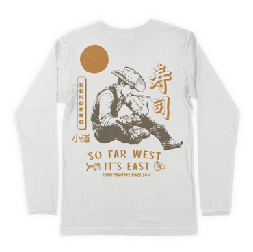 So Far West Long Sleeve T-Shirt- Vintage White