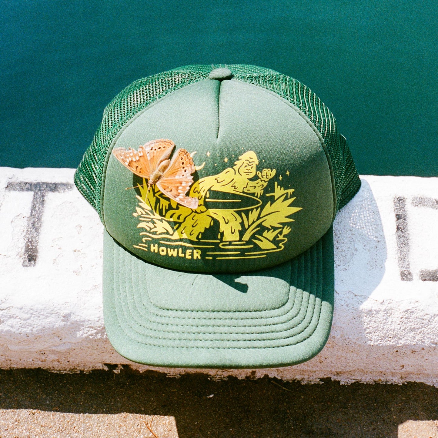 Squatch Rider Foam Dome Snapback- Forest Green