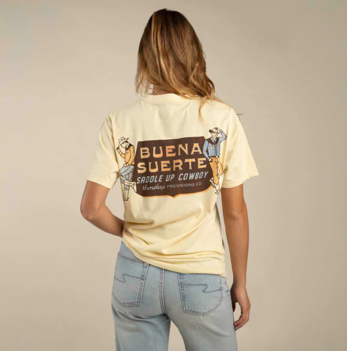 Buena Suerte T-Shirt- Cream