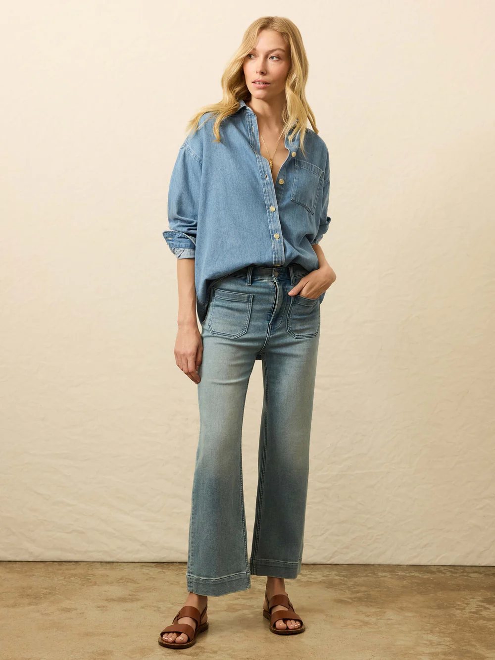 Women's Sunfair Denim Relaxed Shirt - Glacier Bay Wash