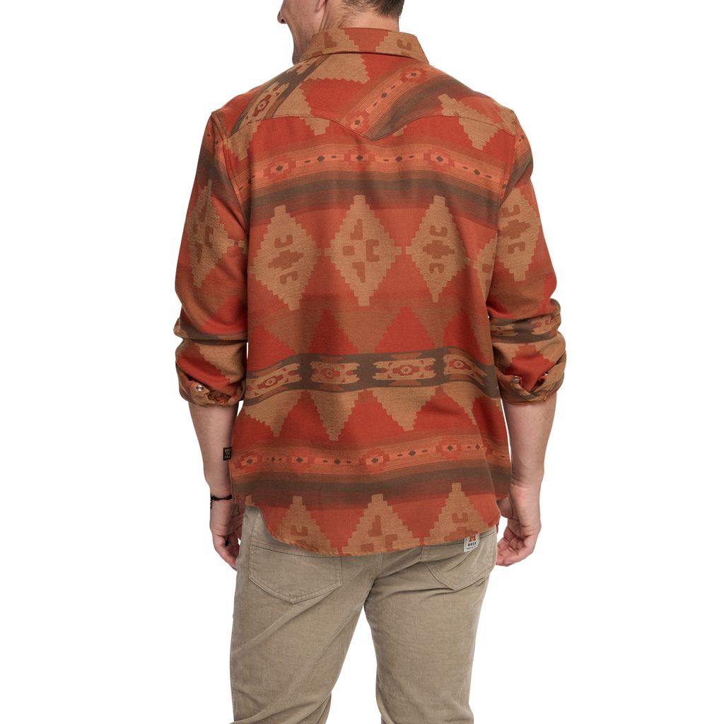 Sheridan Flannel- Mitla Motifs Terracotta