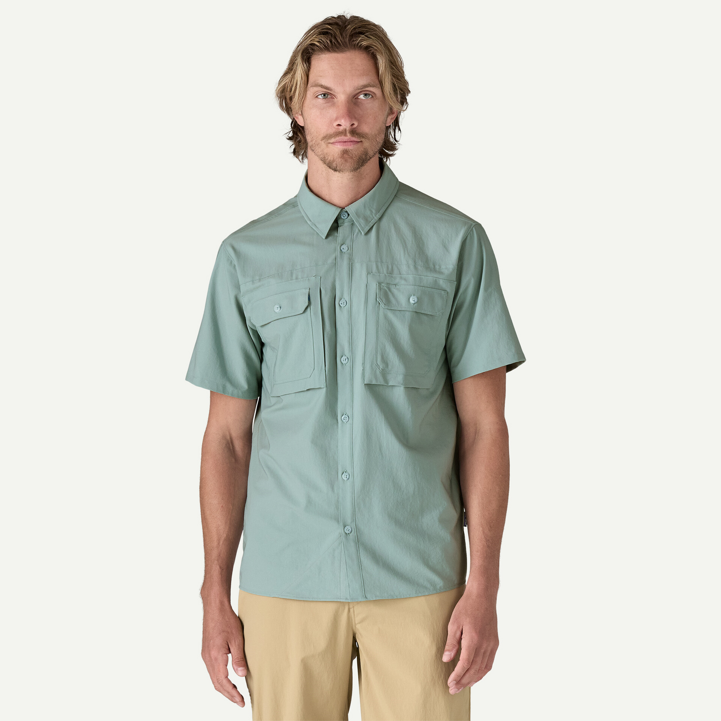 Self Guided Sun Short Sleeve Shirt-Thermal Blue