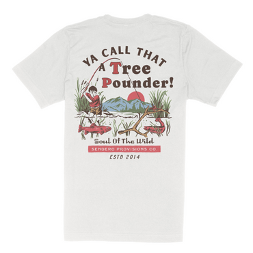 Tree Pounder T-Shirt- Vintage White