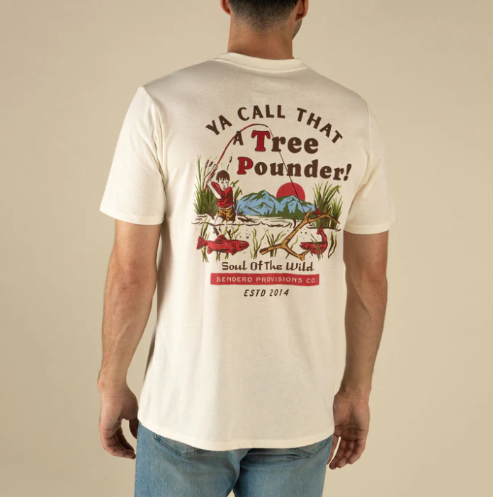 Tree Pounder T-Shirt- Vintage White